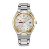 Women's Silver/Gold Arkansas Razorbacks Citizen Eco-Drive Two-Tone Watch