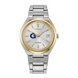 Women's Silver/Gold Georgetown Hoyas Citizen Eco-Drive Two-Tone Watch