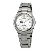 Women's Silver Pitt Panthers Eco-Drive Stainless Steel Watch