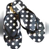 Kate Spade Shoes | Kate Spade Flip Flops | Color: Black/White | Size: 9