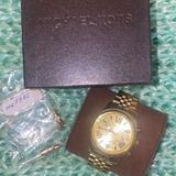 Michael Kors Accessories | Michael Kors Lexington Chronograph Champagne Dial Gold Pvd Ladies Watch Mk5556 | Color: Gold | Size: Os