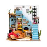 Robotime Dollhouse Miniature Diy House Kit With Furniture Miniature