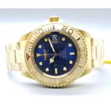Invicta Pro Diver Mens Automatic 40mm Gold Case Blue Dial - Model