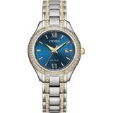 Citizen Silhouette Crystal Two-tone Stainless Steel Solar Eco Drive