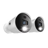 Night Owl Indoor/Outdoor 2-Camera 4K Hardwired Spotlight Security Camera System in White | CAM-2PK-DP8LSA