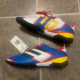 Adidas Shoes | Adidas X Lego Gamemode Turf Soccer Shoes Indoor Kids Soccer Cleat Turf Boots | Color: Blue/White | Size: 3.5b
