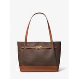 Michael Kors Reed Large Logo Tote Bag Brown One Size