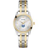 Women's Bulova Silver/Gold Mississippi University for Women Owls Two-Tone Stainless Steel Watch