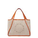 Stella McCartney Embroidered Logo Rope Mesh Tote in 9113 Ivory/Beige at Nordstrom
