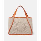 Stella McCartney - Stella Logo Rope Mesh Tote Bag, Woman, Ivory/Beige