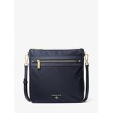 Michael Kors Jet Set Large Nylon Gabardine Messenger Bag Blue One Size