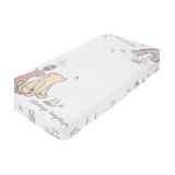 Disney Crib Sheets Ivory - Winnie the Pooh Ivory & Taupe 'Together' Cotton Fitted Crib Sheet