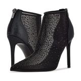 Nine West For Now P2 Black Mesh Pointed Toe Formal Pump Bootie Ankle Boots (Black Mesh 7)