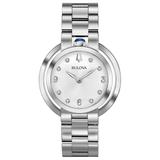 Bulova Women's Quartz Rubaiyat Diamond Accent Sapphire Crystal Watch