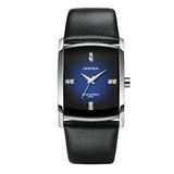 Men s Dress Sport Watch Black Leather Strap