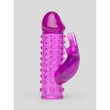 BASICS Vibrating Penis Sleeve with Clitoral Rabbit Vibrator