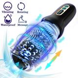 ESVOW 2 in 1 Automatic Male Masturbator Sex Toys for Men 3D Tight Channel Male Stroker with 5 Rotation & 10 Vibration Modes for Men Self-Pleasure Masturbation