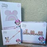 Disney Toys | Disney Wooden Toy Bundle | Color: Cream/Pink | Size: Osg