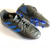 Adidas Shoes | Adidas Kids Soccer Cleats 13k Black Blue Goletto Vii Fg Junior Futbol Boys Shoes | Color: Black/Blue | Size: 13b