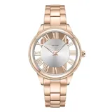 Yes Kenneth Cole New York Ladies Transparent Dial Watch, Gold