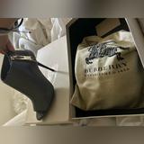 Burberry Shoes | Burberry Girl About Town Zip Assendon 100 Peep Toe Ankle Boots | Color: Gray | Size: 6