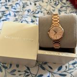 Michael Kors Accessories | Nwt Michael Kors Women's Portia Watch With Stainless-Steel Strap, Rose Gold | Color: Gold | Size: Os