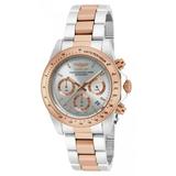Invicta Speedway Chronograph Silver Dial Two-tone Men s Watch 17030