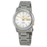 Seiko Series 5 Automatic Date-day Silver Dial Men's Watch Snkk09j1