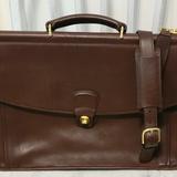 Coach Bags | Never Carried Coach Vtg 90s Mahoney Brown Leather Briefcase Bag Laptop Satchel | Color: Brown | Size: Os