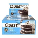 Quest Bars Protein Bars, 12 Ct, 2.1 Oz Each, Cookies & Cream Bb 12/23