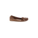 FRYE Flats: Tan Print Shoes - Women's Size 6 1/2 - Closed Toe