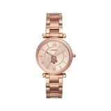 Women's Fossil Gold Texas A&M Aggies Carlie Rose Stainless Steel Watch