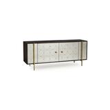 Andrew Martin Adrian 73" Wide Sideboard Wood in Brown/White/Yellow, Size 30.0 H x 73.0 W x 20.0 D in | Wayfair ANDCAB0011