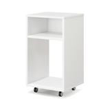 Costway Mobile File Cabinet Wooden Printer Stand Vertical Storage Organizer-White