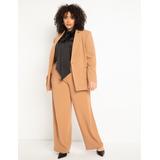 Plus Size Women's The 365 Suit Straight Leg Pant by ELOQUII in Biscuit (Size 28)