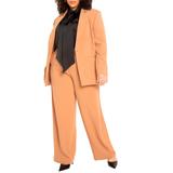 Plus Size Women's The 365 Suit Straight Leg Pant by ELOQUII in Biscuit (Size 18)