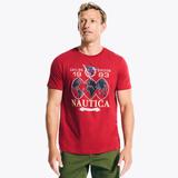 Nautica Men's Sustainably Crafted Sailing Division Graphic T-Shirt Nautica Red, XL