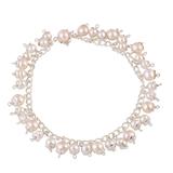 Pearl charm bracelet, 'New Empress'