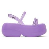 Purple Airbubble Platform Sandals
