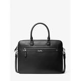 Michael Kors Varick Large Leather Briefcase Black One Size