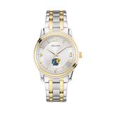 Men's Bulova Silver/Gold College of New Jersey Lions Two-Tone Stainless Steel Watch