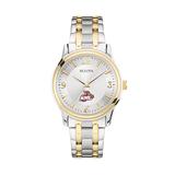 Men's Bulova Silver/Gold St. Mary's Cardinals Two-Tone Stainless Steel Watch