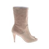 MICHAEL Michael Kors Boots: Tan Print Shoes - Women's Size 9 1/2 - Peep Toe