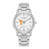 Women's Citizen Watch Silver Tennessee Volunteers Eco-Drive White Dial Stainless Steel