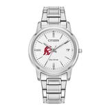 Women's Citizen Watch Silver USC Trojans Eco-Drive White Dial Stainless Steel