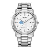 Men's Citizen Watch Silver North Carolina Tar Heels Eco-Drive White Dial Stainless Steel