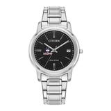 Women's Citizen Watch Silver UConn Huskies Eco-Drive Black Dial Stainless Steel
