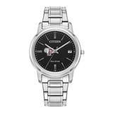 Women's Citizen Watch Silver Fordham Rams Eco-Drive Black Dial Stainless Steel