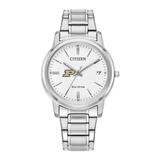 Women's Citizen Watch Silver Purdue Boilermakers Eco-Drive White Dial Stainless Steel