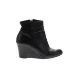 MICHAEL Michael Kors Ankle Boots: Black Print Shoes - Women's Size 6 1/2 - Round Toe